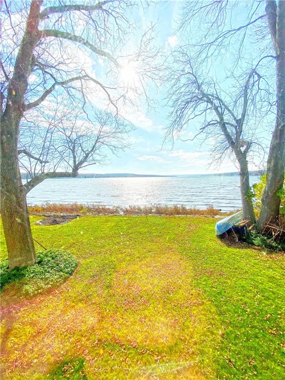 Lakefront lawn at 5854 Big Tree Road on Conesus Lake